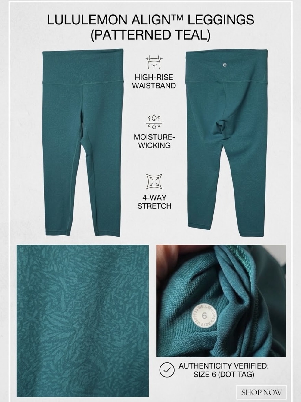 lululemon athletica Align™ Leggings in Teal Pattern